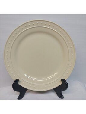 World Market Nantucket Cream Salad Plate Set of 2 New 8"1/2